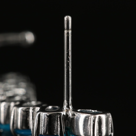 Genuine Opal .925 Sterling Silver Ear Climbers - Picture 4 of 4